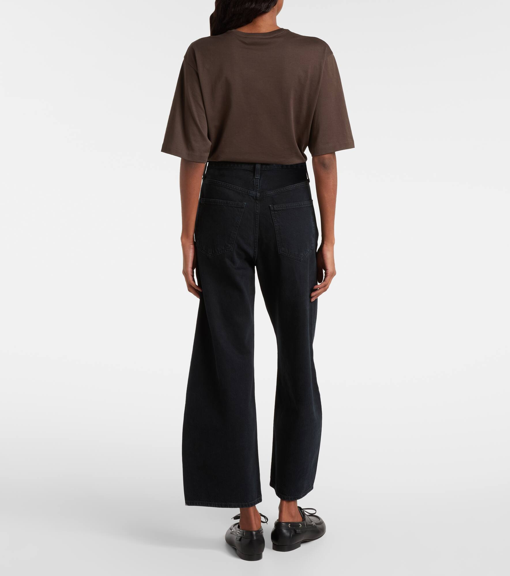 Low Curve cropped mid-rise barrel-leg jeans - 3