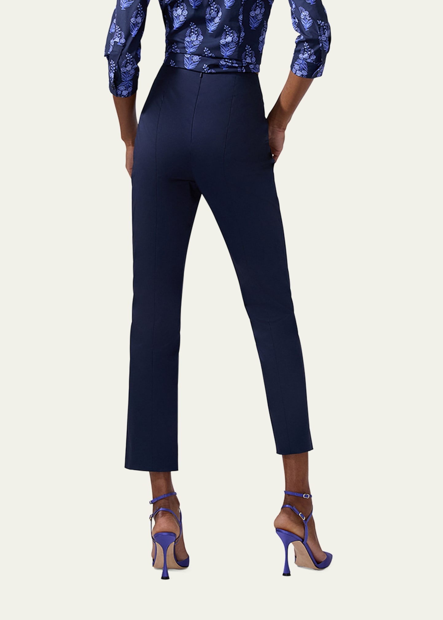 Mid-Rise Slim-Leg Ankle Pants - 3