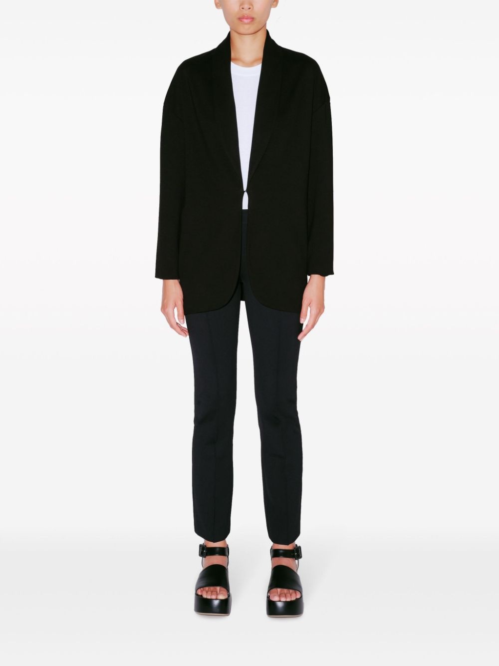 cocoon shawl-lapel jacket - 3