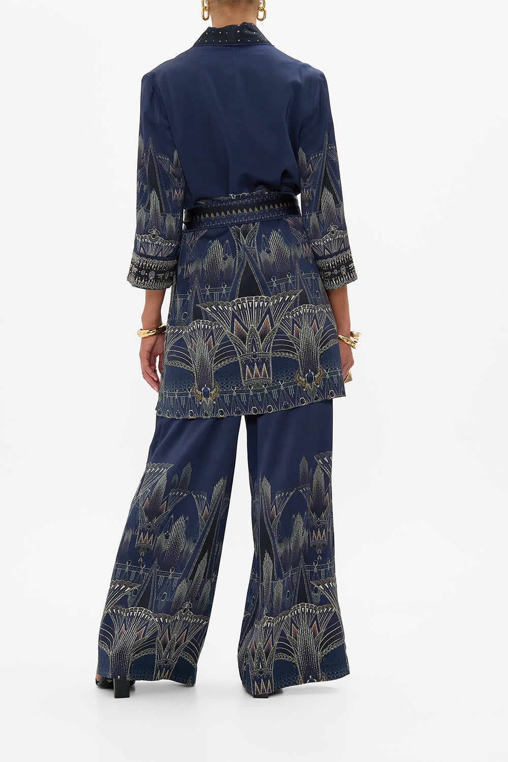 ROLL COLLAR PAJAMA JACKET - 3