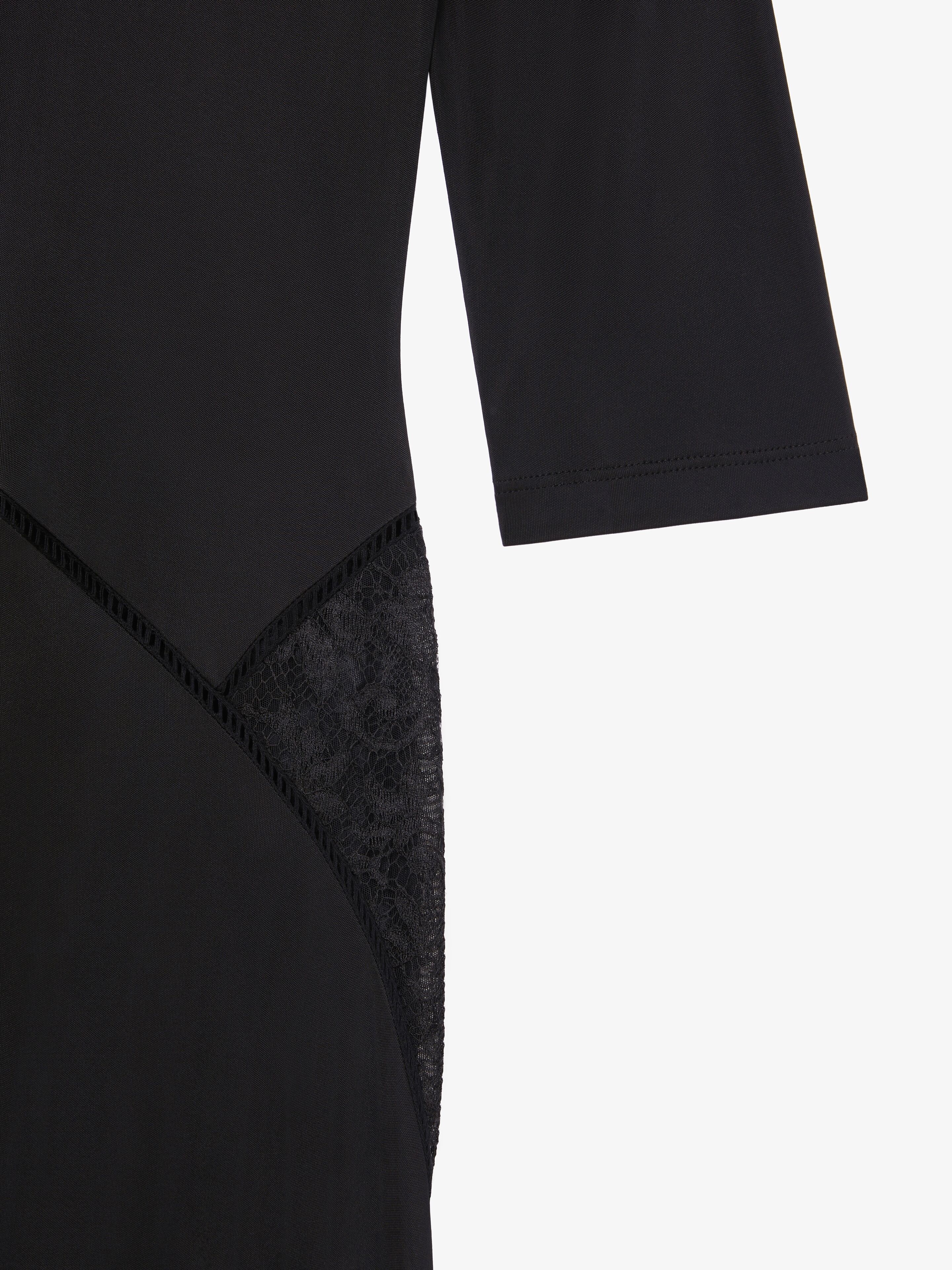DRESS IN JERSEY AND LACE - 5