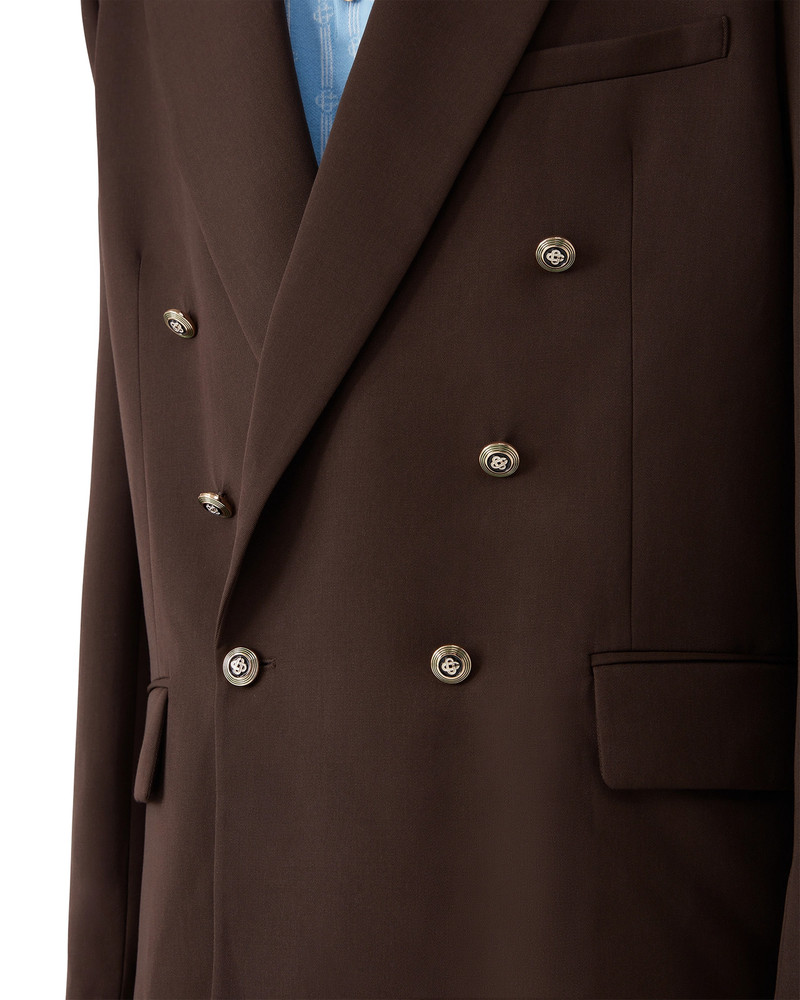 Double Breasted Wool Jacket | Casablanca Paris 5