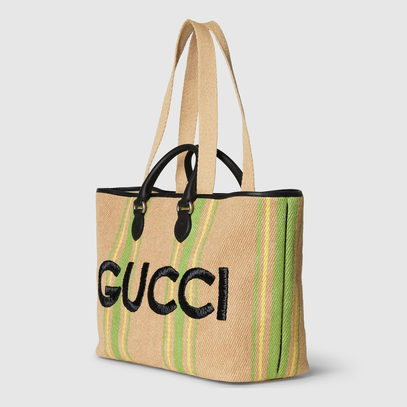 Large tote bag with Gucci embroidery 1