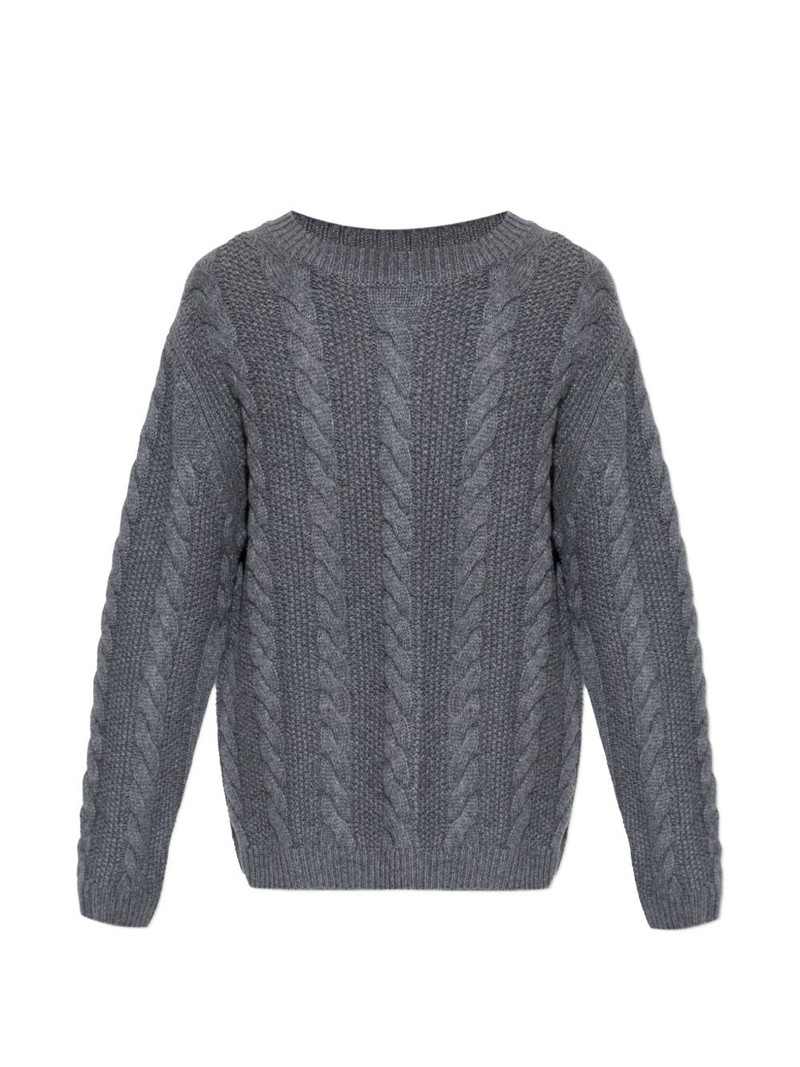 cable-knit crew-neck sweater 5