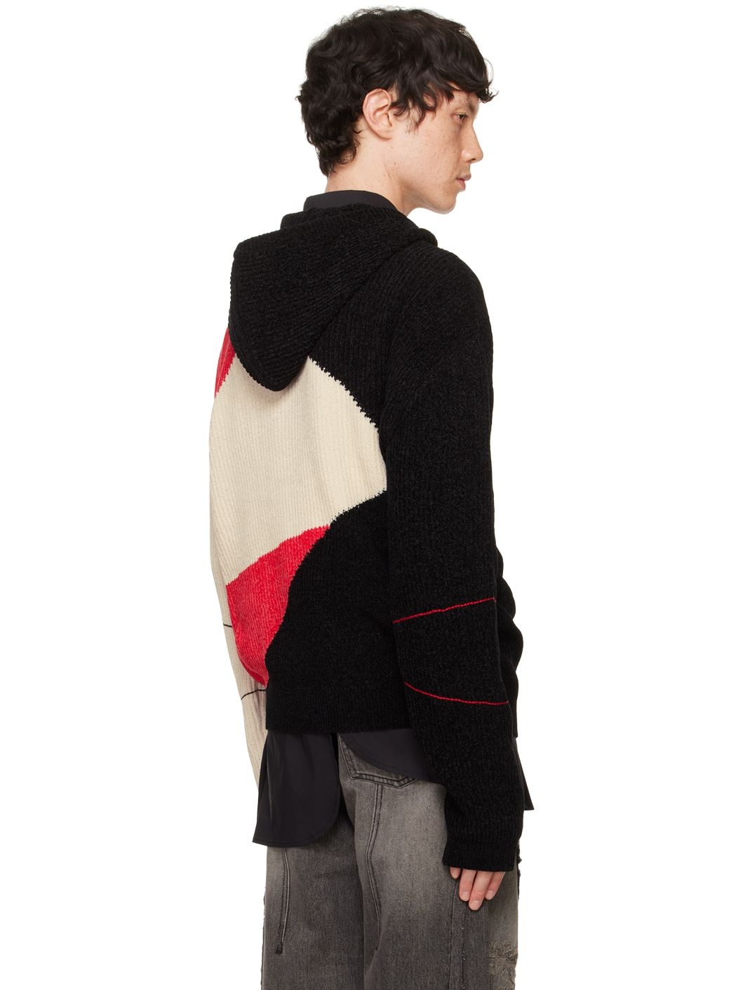 Black & Red Fite Hoodie - 3