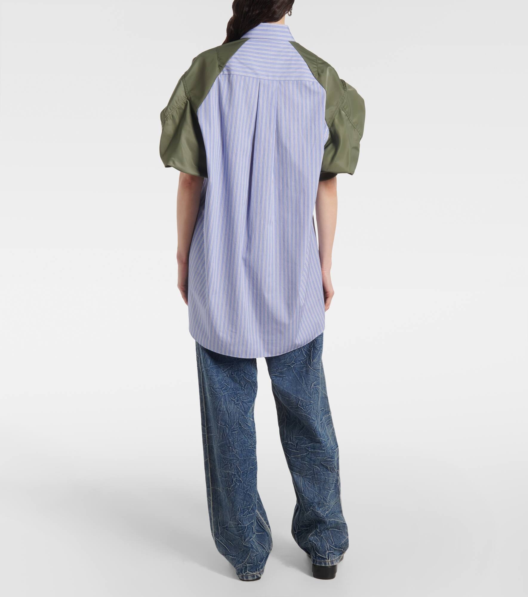 Striped cotton poplin shirt - 3