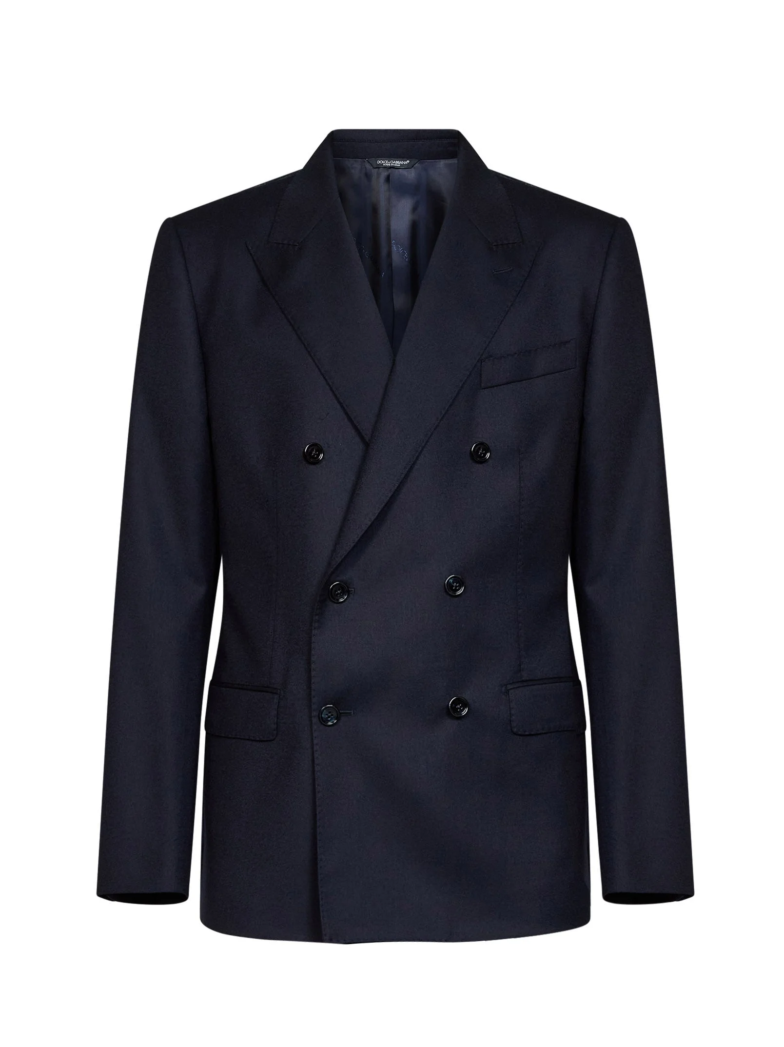 Blue stretch wool Martini Light double-breasted jacket - 1