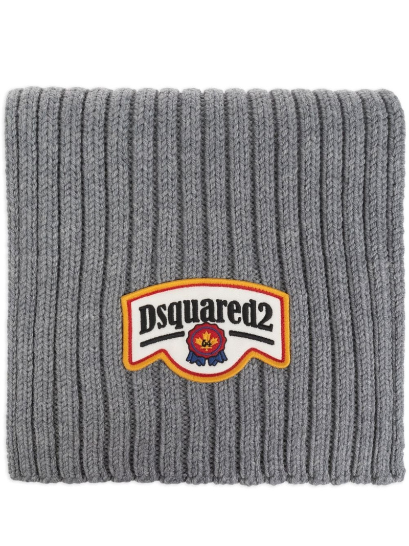logo patch scarf 1