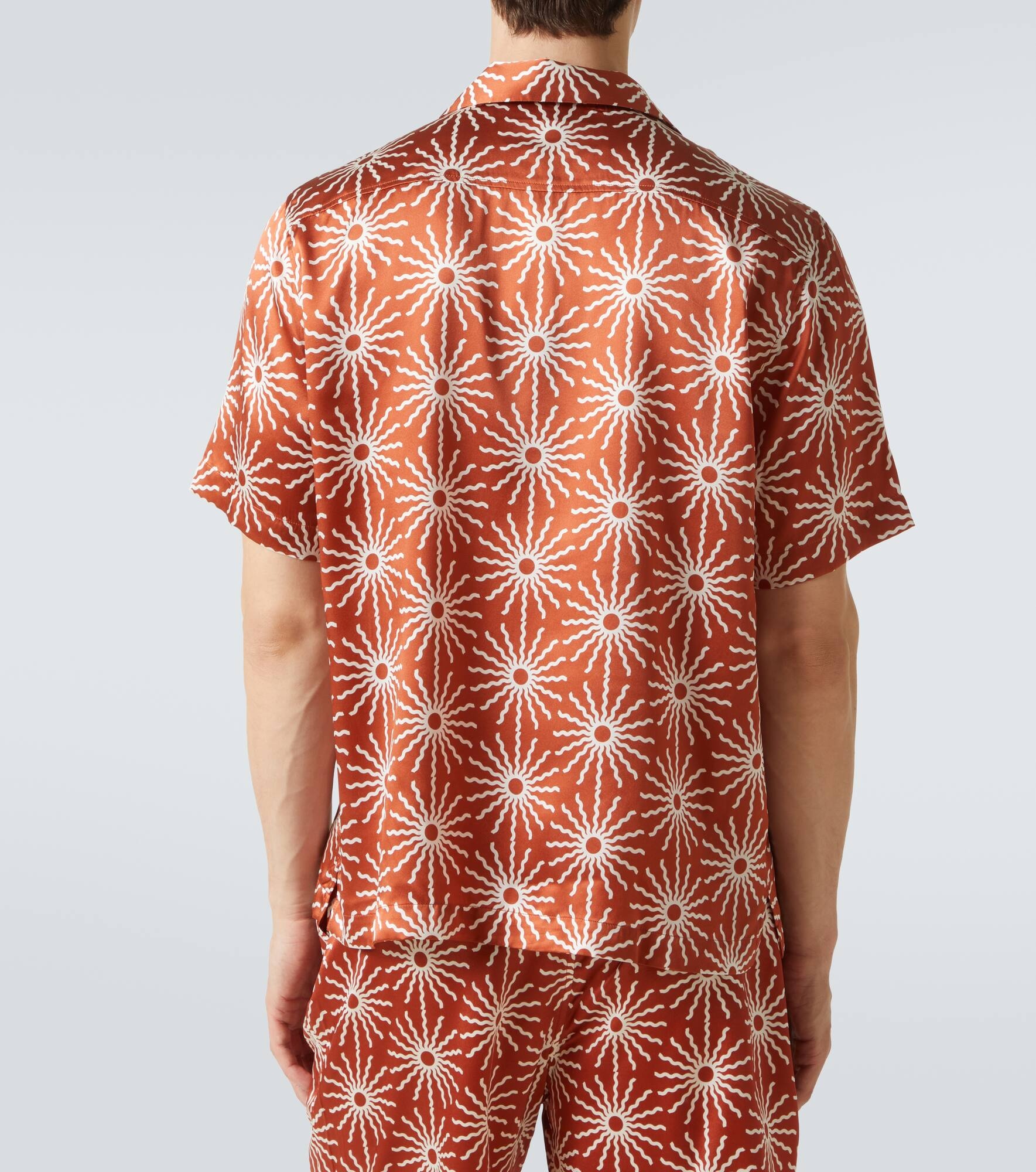 Roberto printed silk bowling shirt - 4