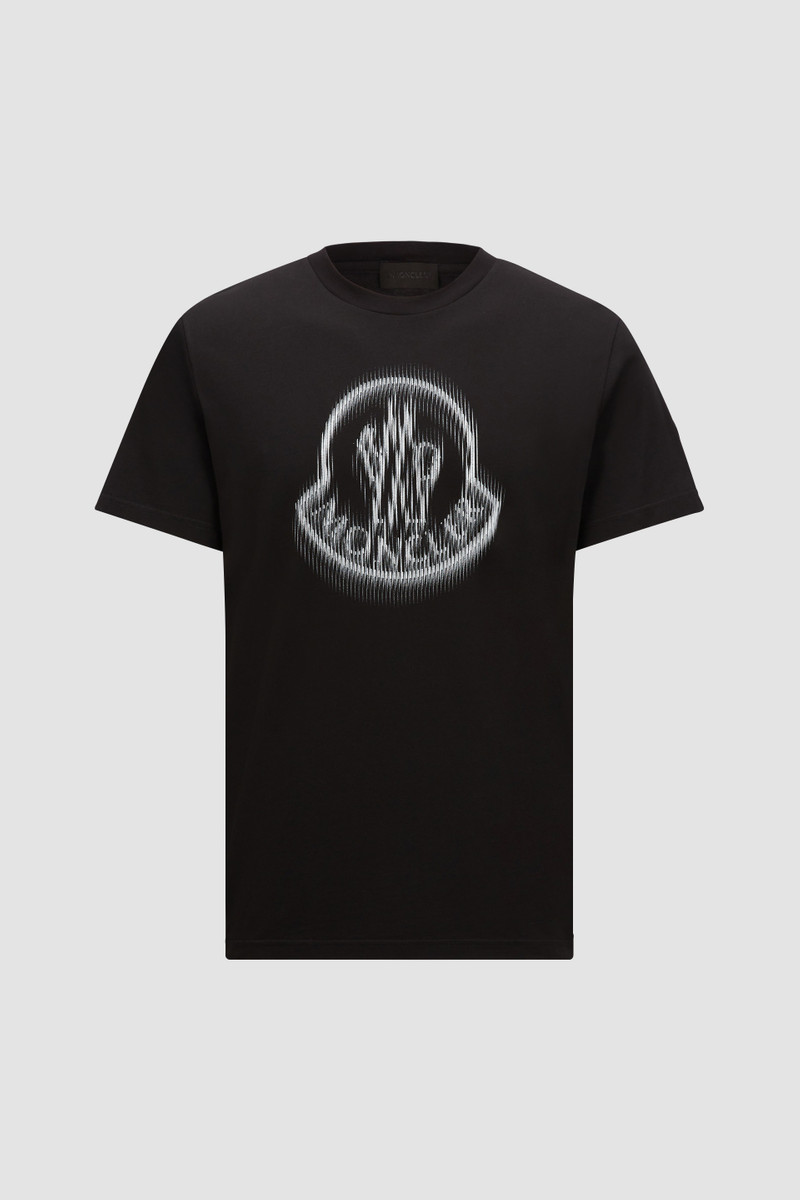 Blurred Logo Cotton T-Shirt 1