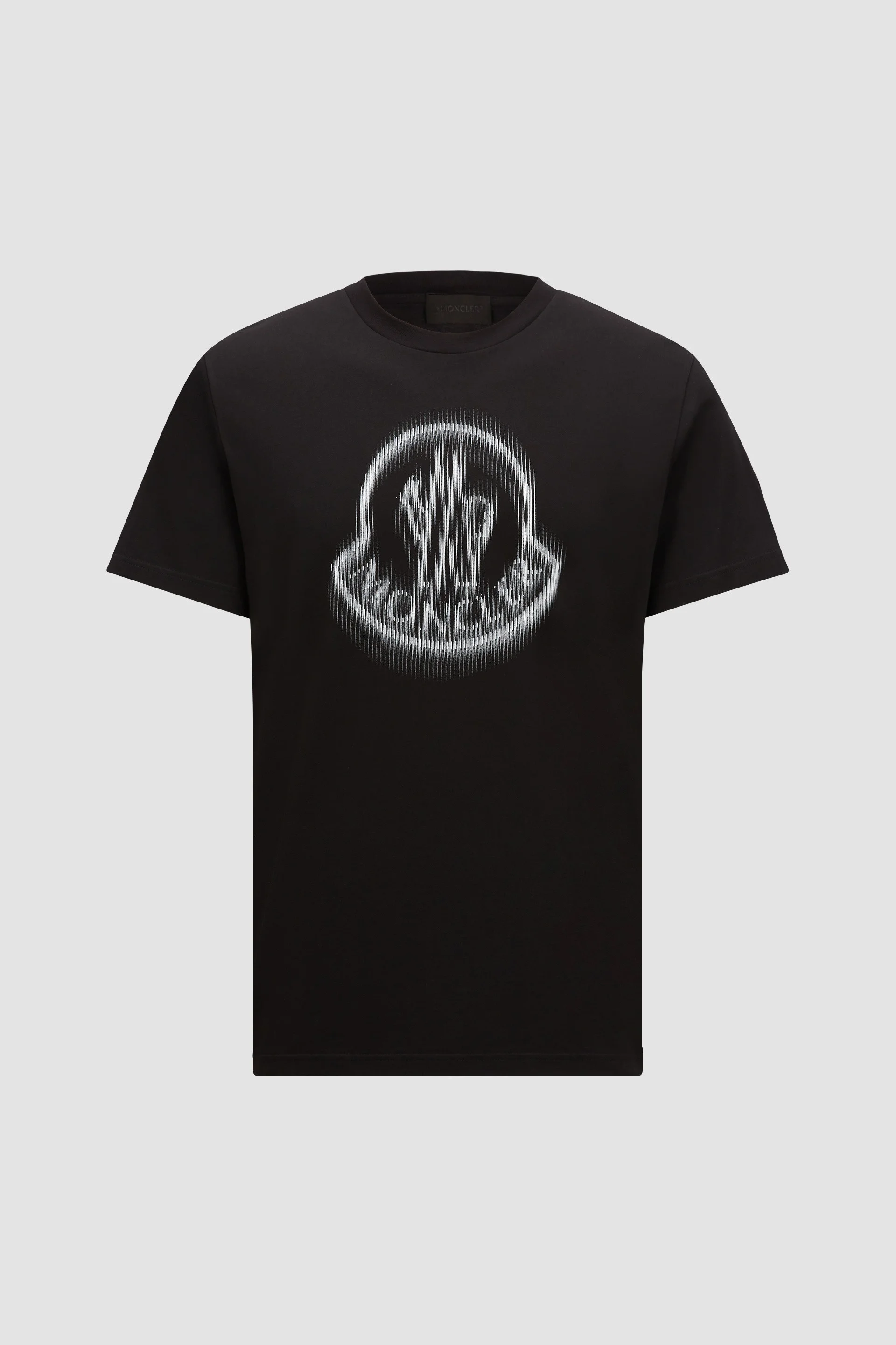 Blurred Logo Cotton T-Shirt - 1