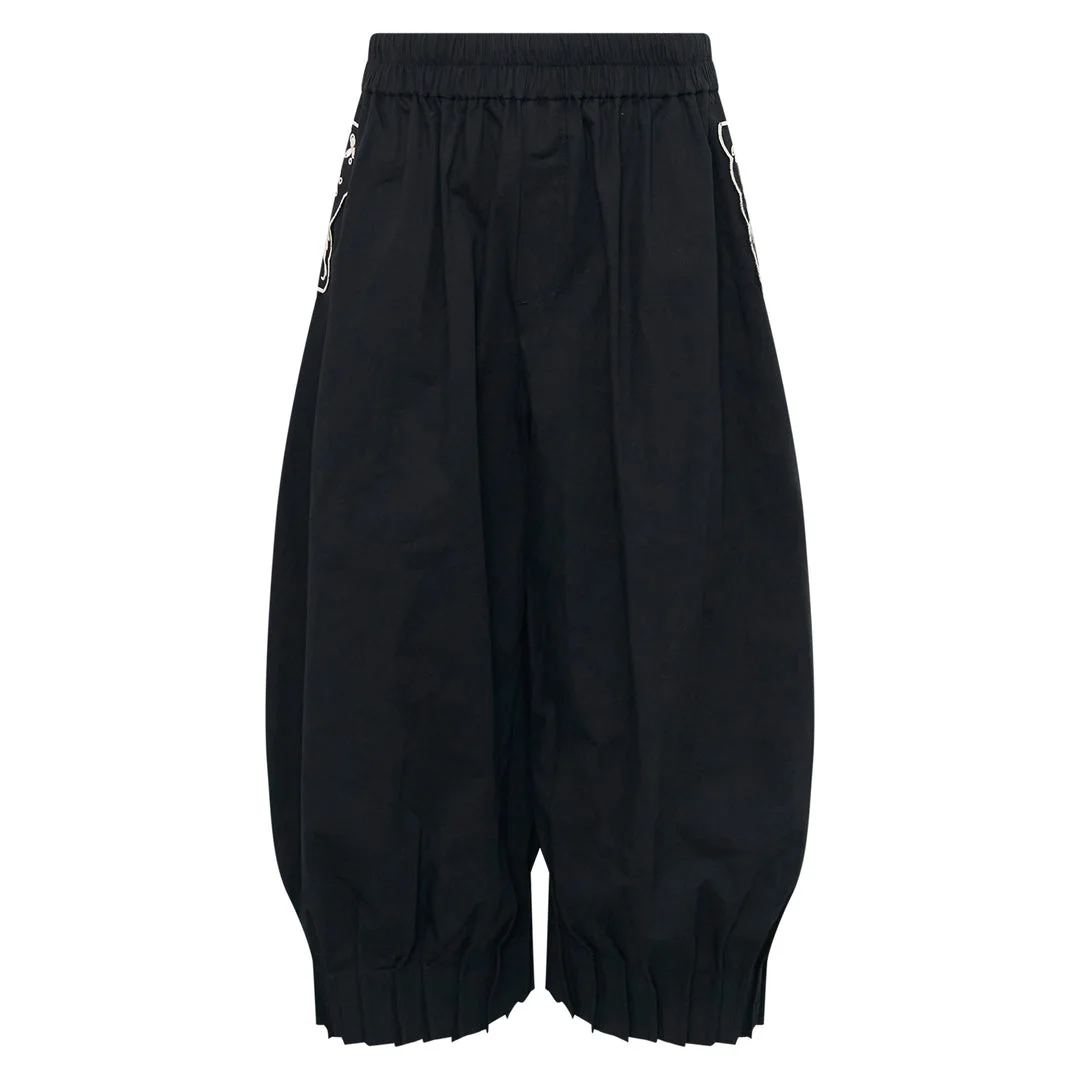 Cropped Barrel Trousers - 1