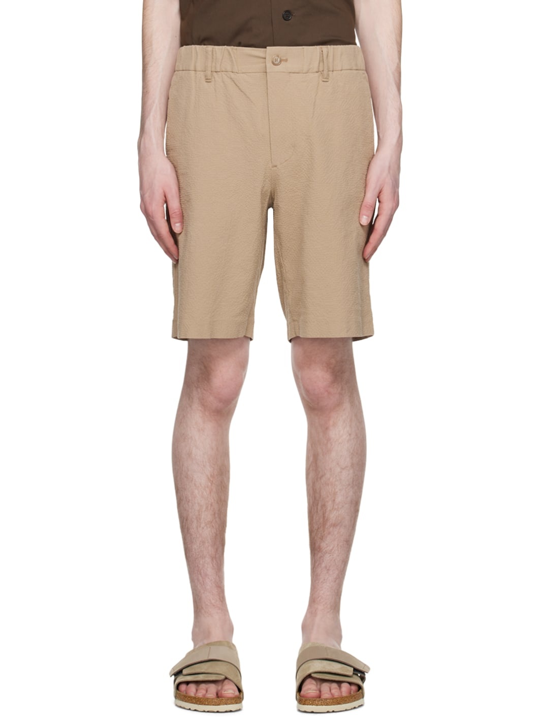 Taupe Theodore 1040 Shorts - 1