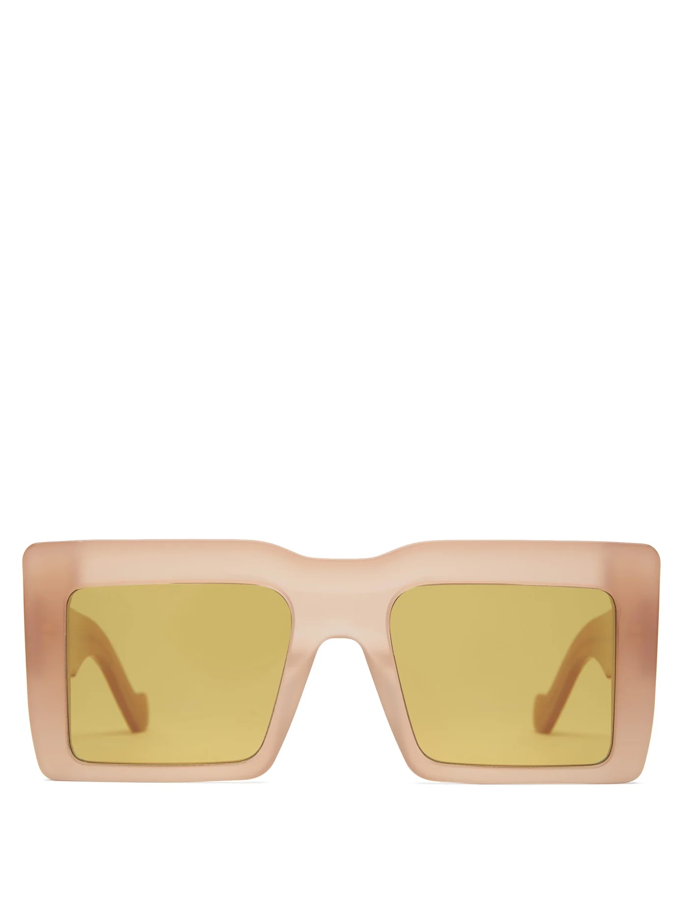 Square-frame acetate sunglasses - 1