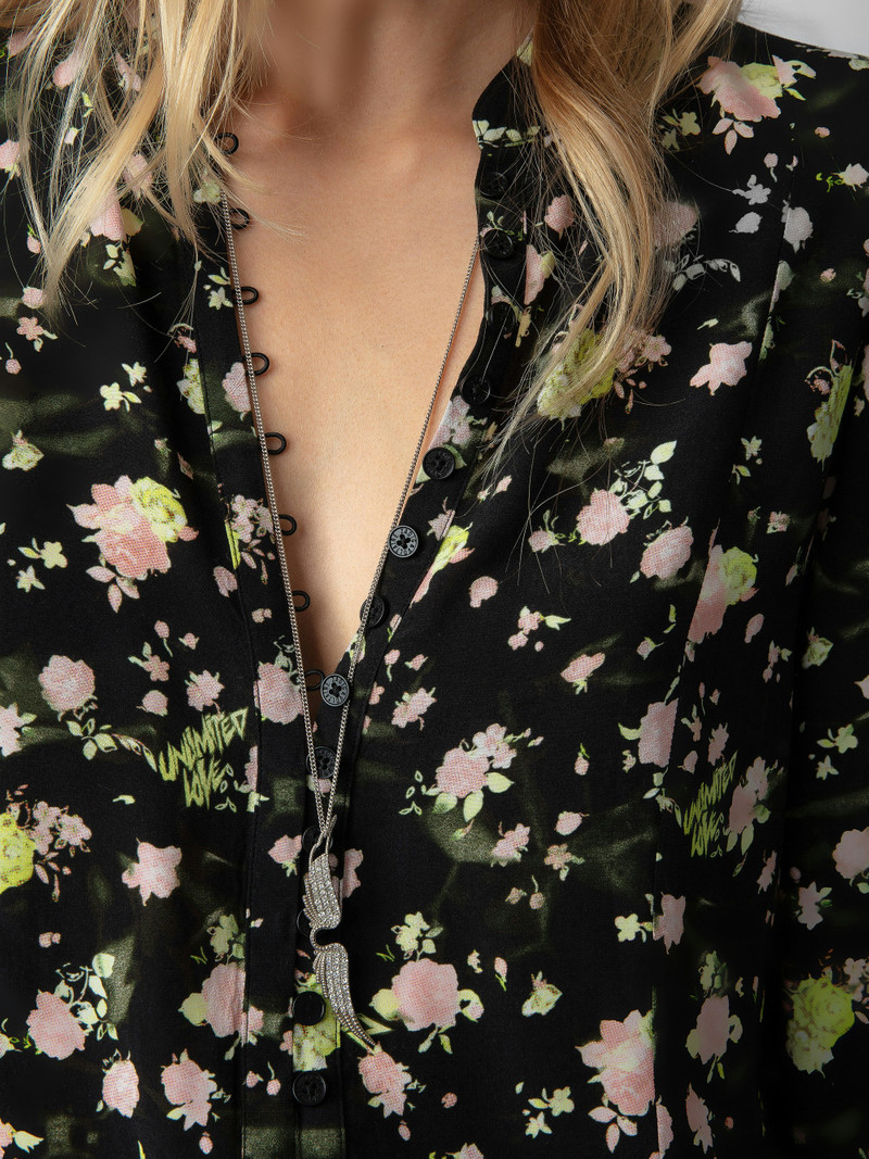 Twina Soft Crinkle Roses Shirt 4