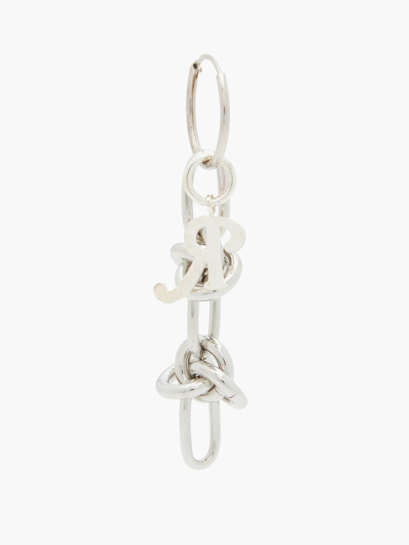 Knotted metal earring - 4