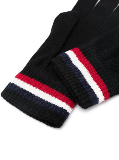 Moncler tri-colour wool gloves outlook