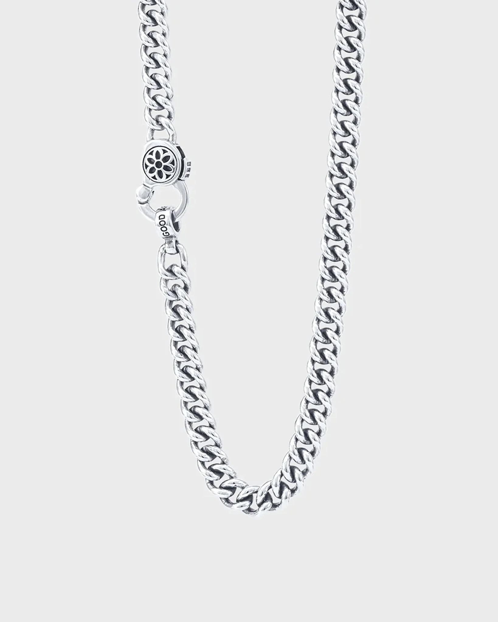 GOOD ART HLYWD CURB CHAIN NECKLACE LINK SIZE A AT 24" - STERLING SILVER - 1