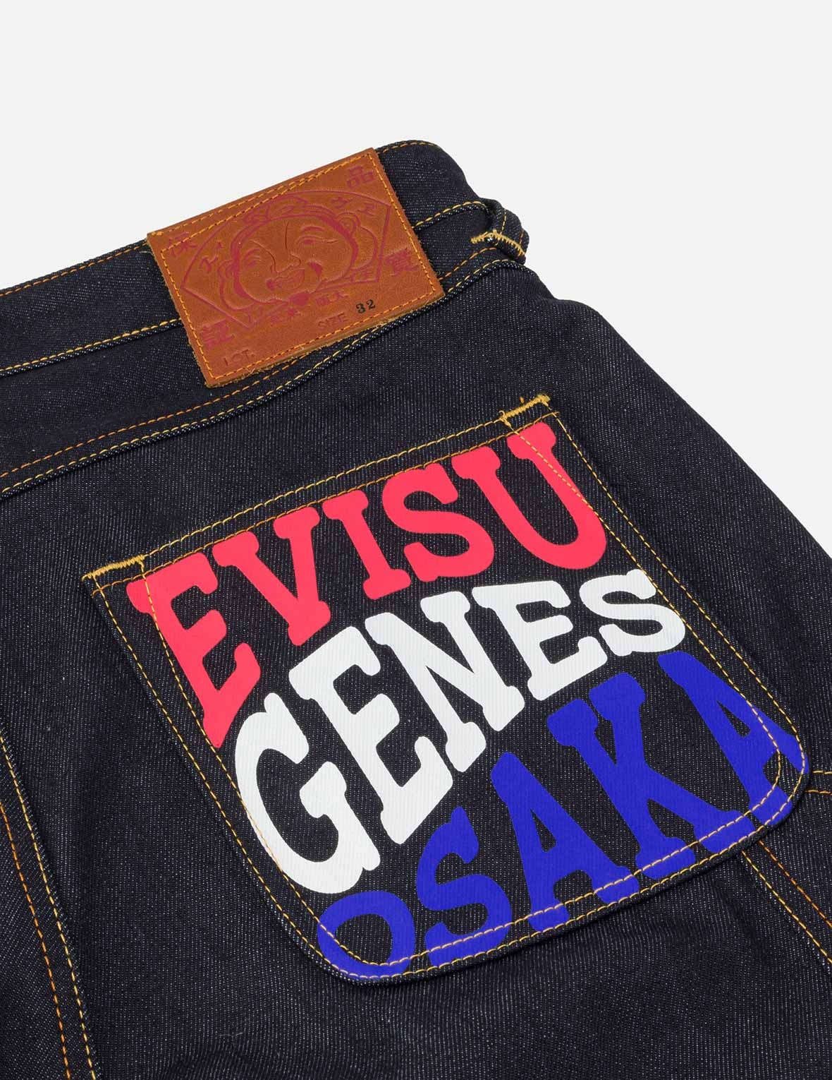 Seagull Embroidery and Slogan Print Regular Fit Denim Shorts - 5