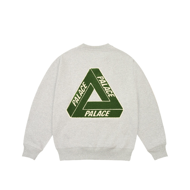 PALACE CHENILLE TRI-FERG CREW GREY MARL outlook