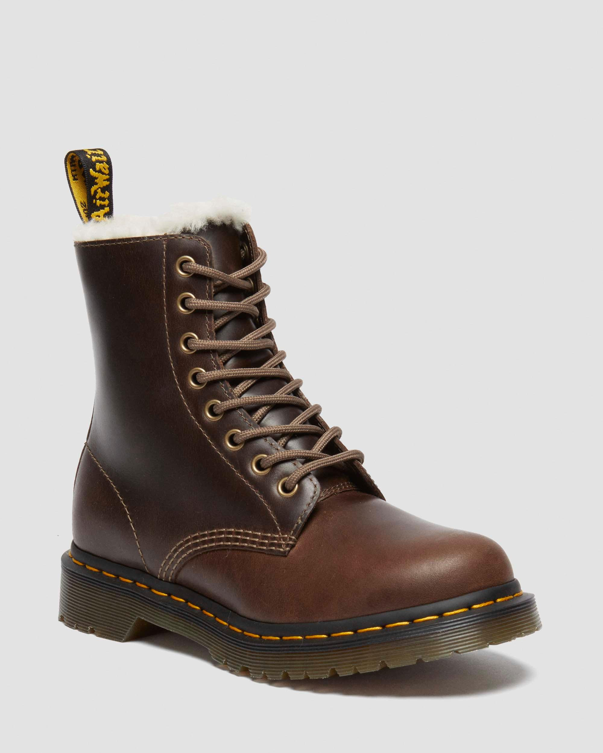 1460 Women's Faux Fur Lined Lace Up Boots - 5