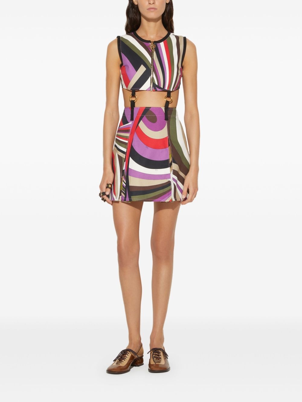 Iride-print mini dress - 2