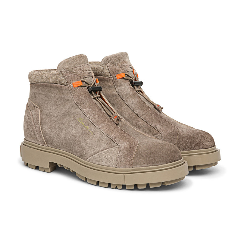 Men's brown suede hiking boot 3