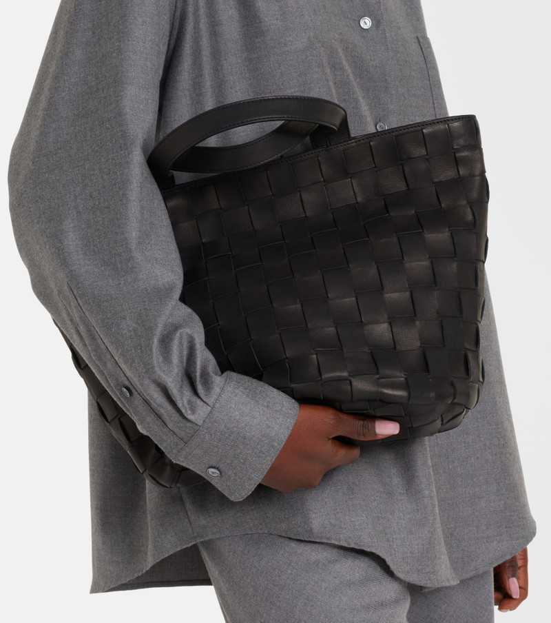 The Row Sisal leather tote bag outlook