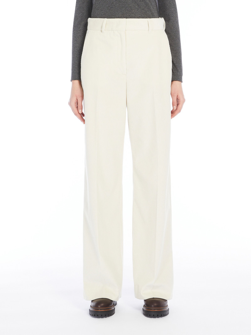 TANIA Wide-leg velvet trousers 3