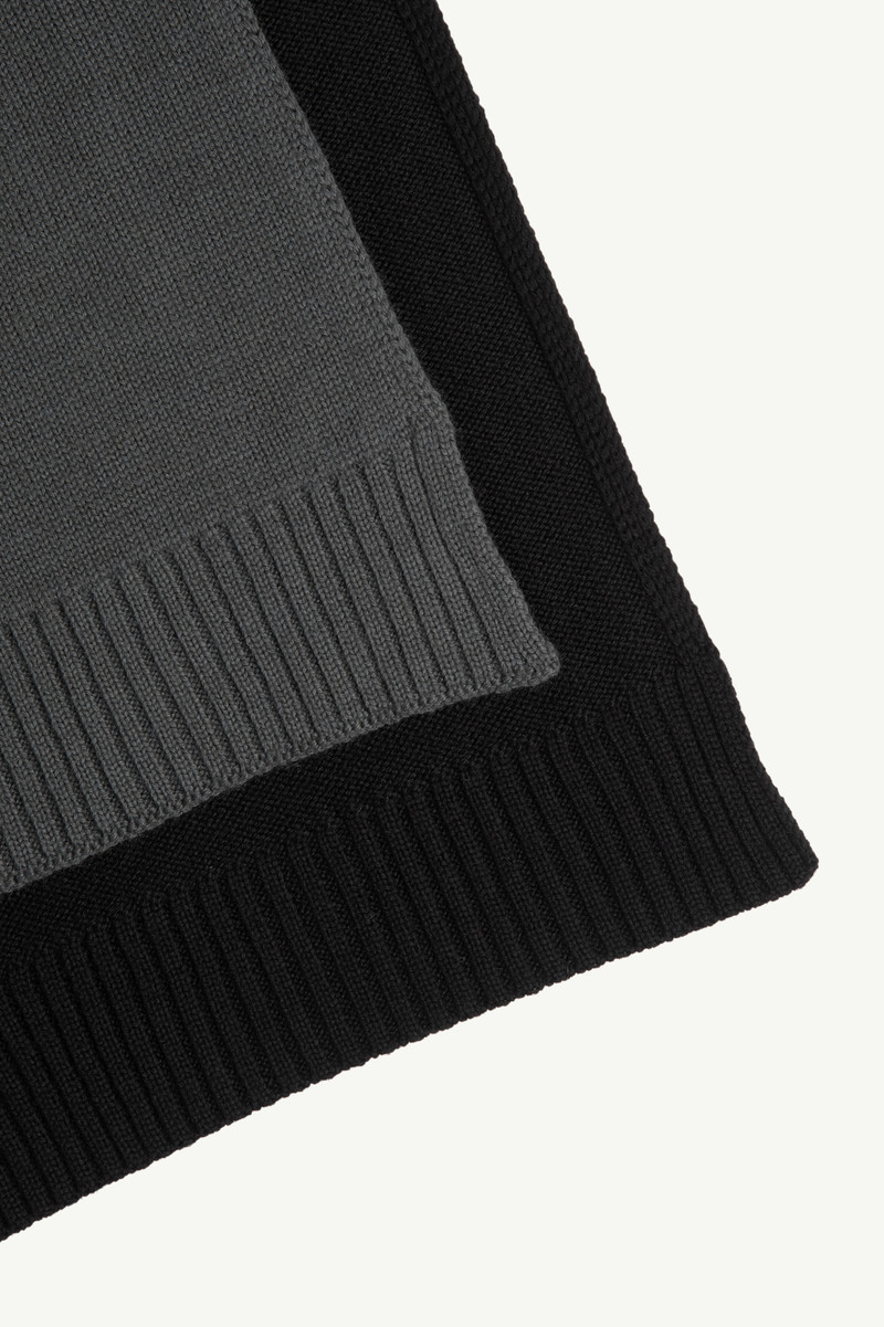 MM6 Maison Margiela Cotton knit scarf outlook