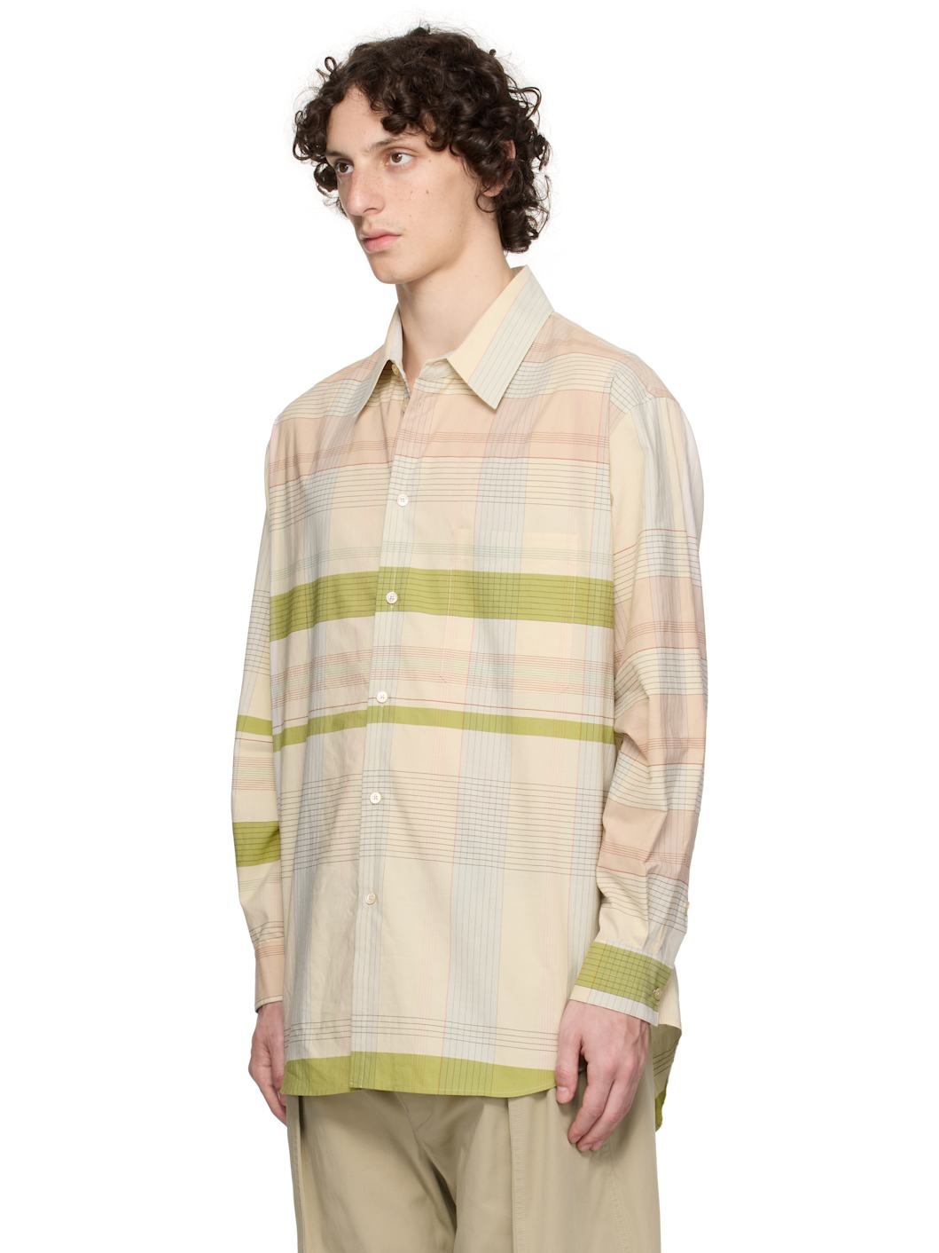 Beige Relaxed Shirt - 4