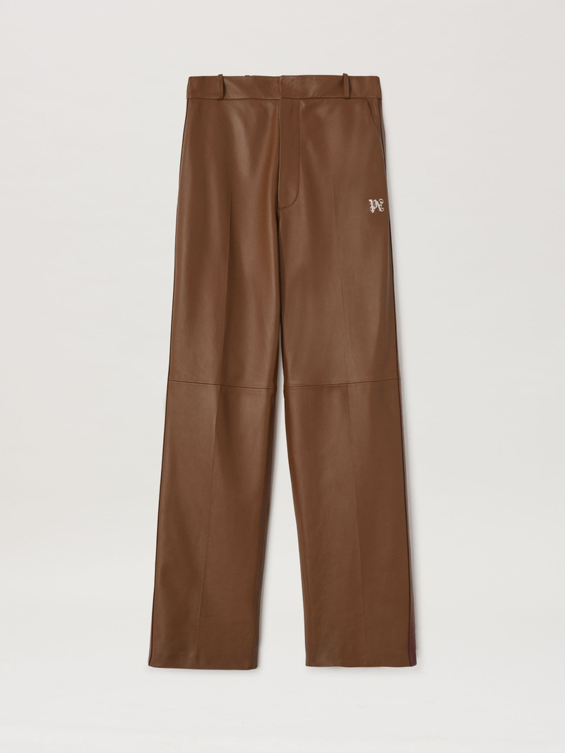 Monogram Leather Track Pants 1