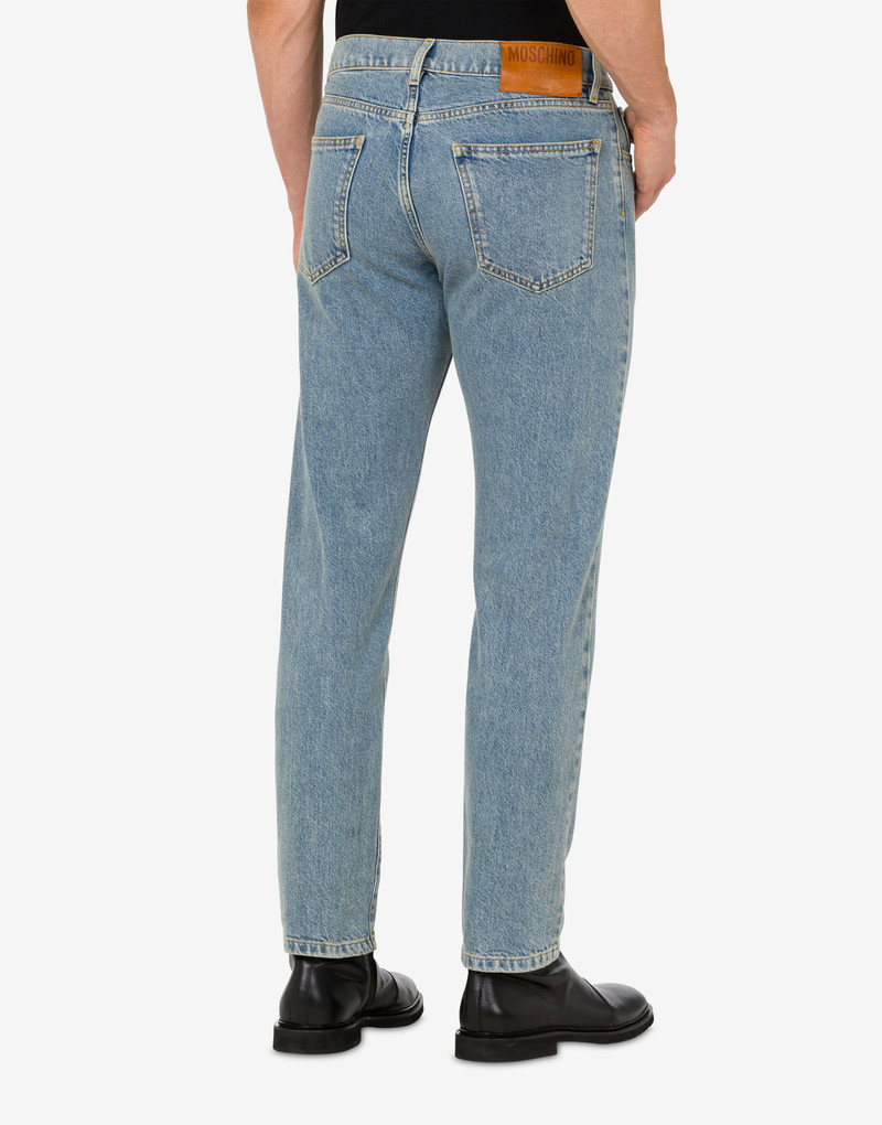 LOGO PATCH DENIM TROUSERS 3