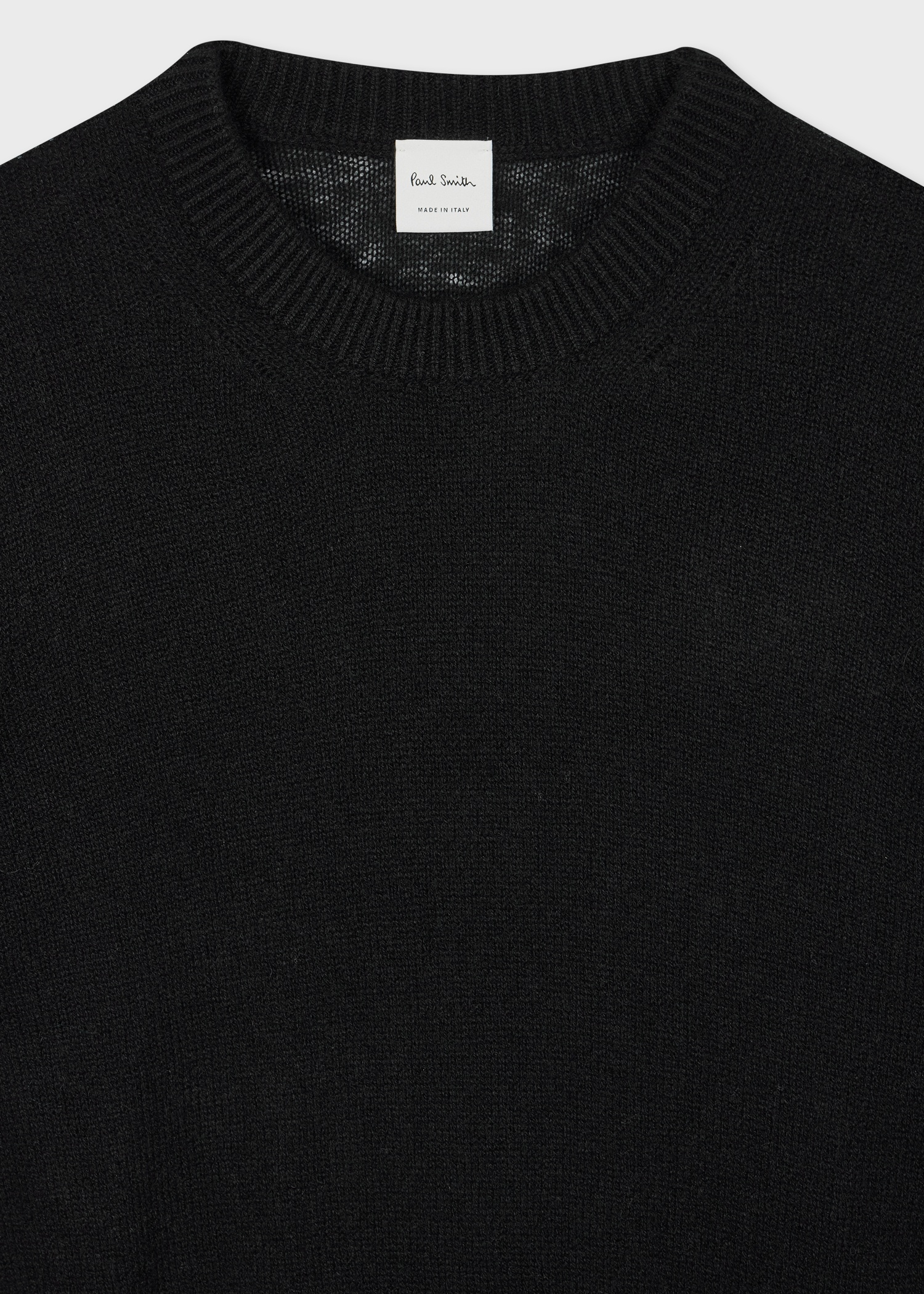 Women's Black Cashmere Short-Sleeve Sweater - 2