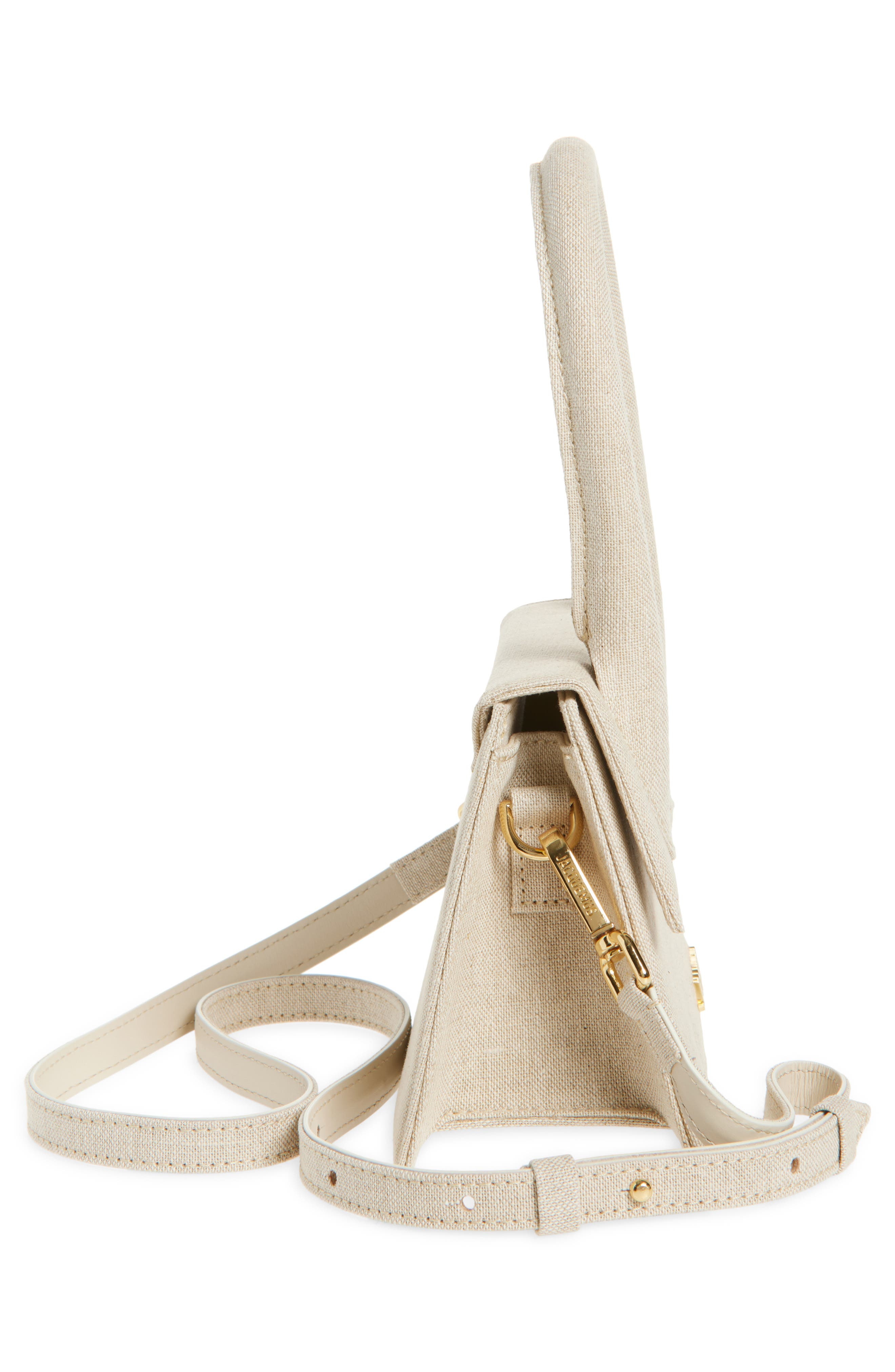 Jacquemus Le Chiquito Moyen Leather Top Handle Bag in Light Greige at Nordstrom - 6