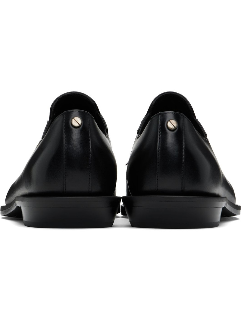 Black Makea Pointy Cowboy Loafers 2