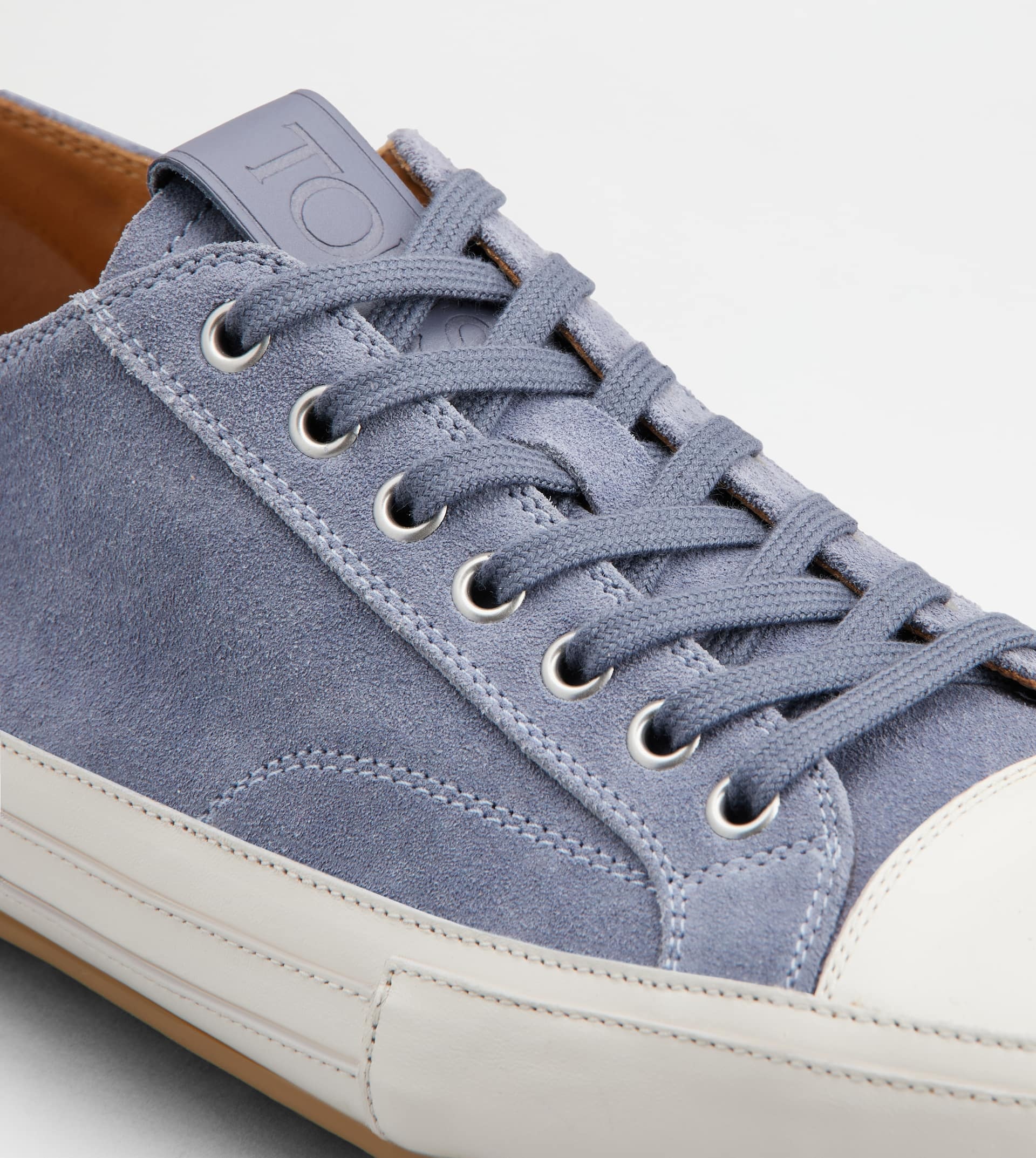 SNEAKERS IN SUEDE - LIGHT BLUE - 6
