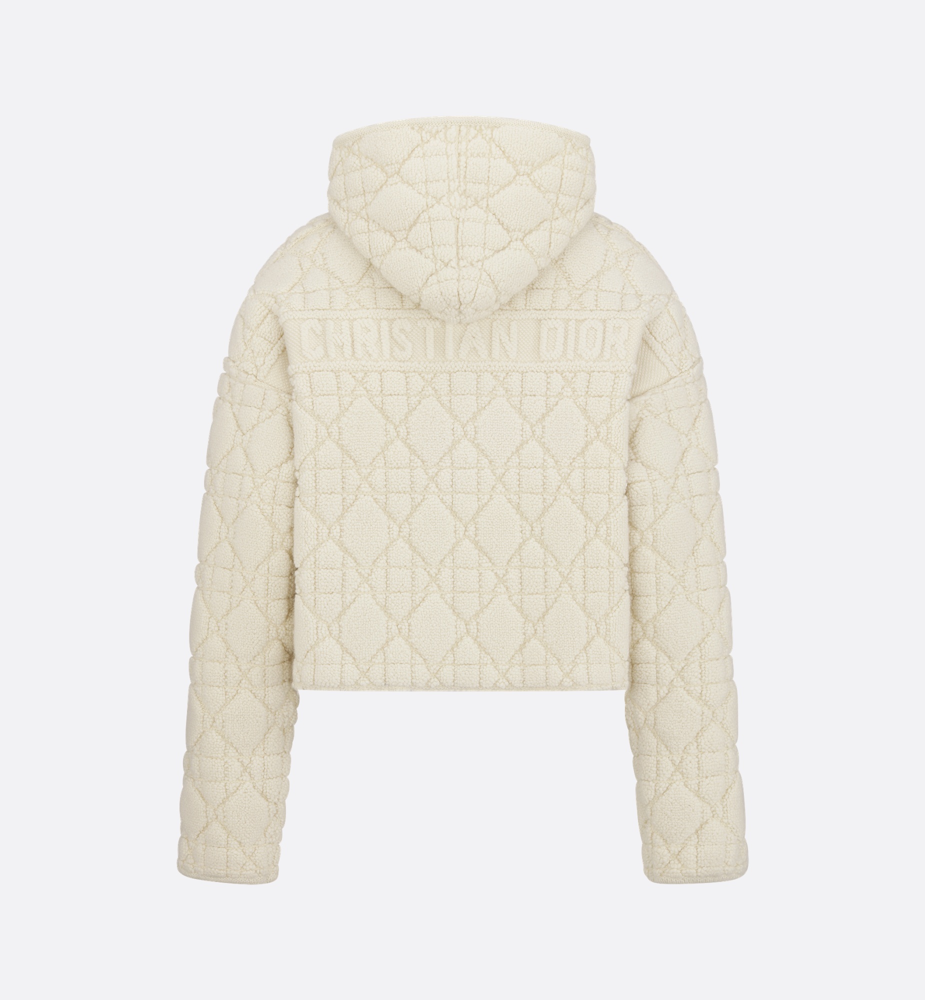 Cannage Zipped Cardigan with Hood - 4