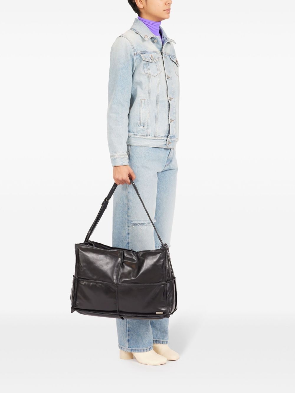 leather shoulder bag - 3