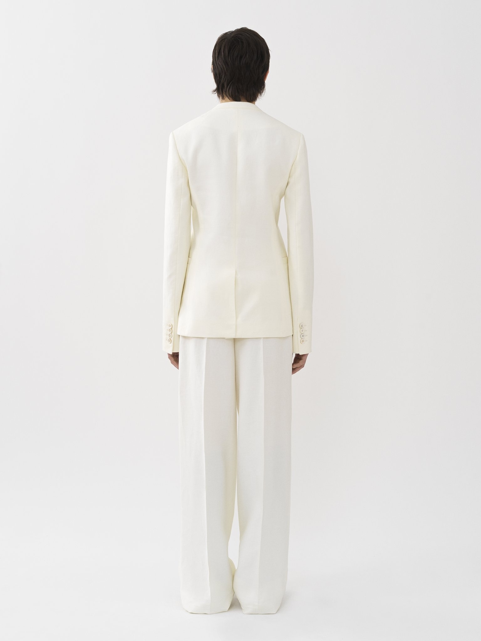 BUTTONLESS TAILORED JACKET - 4