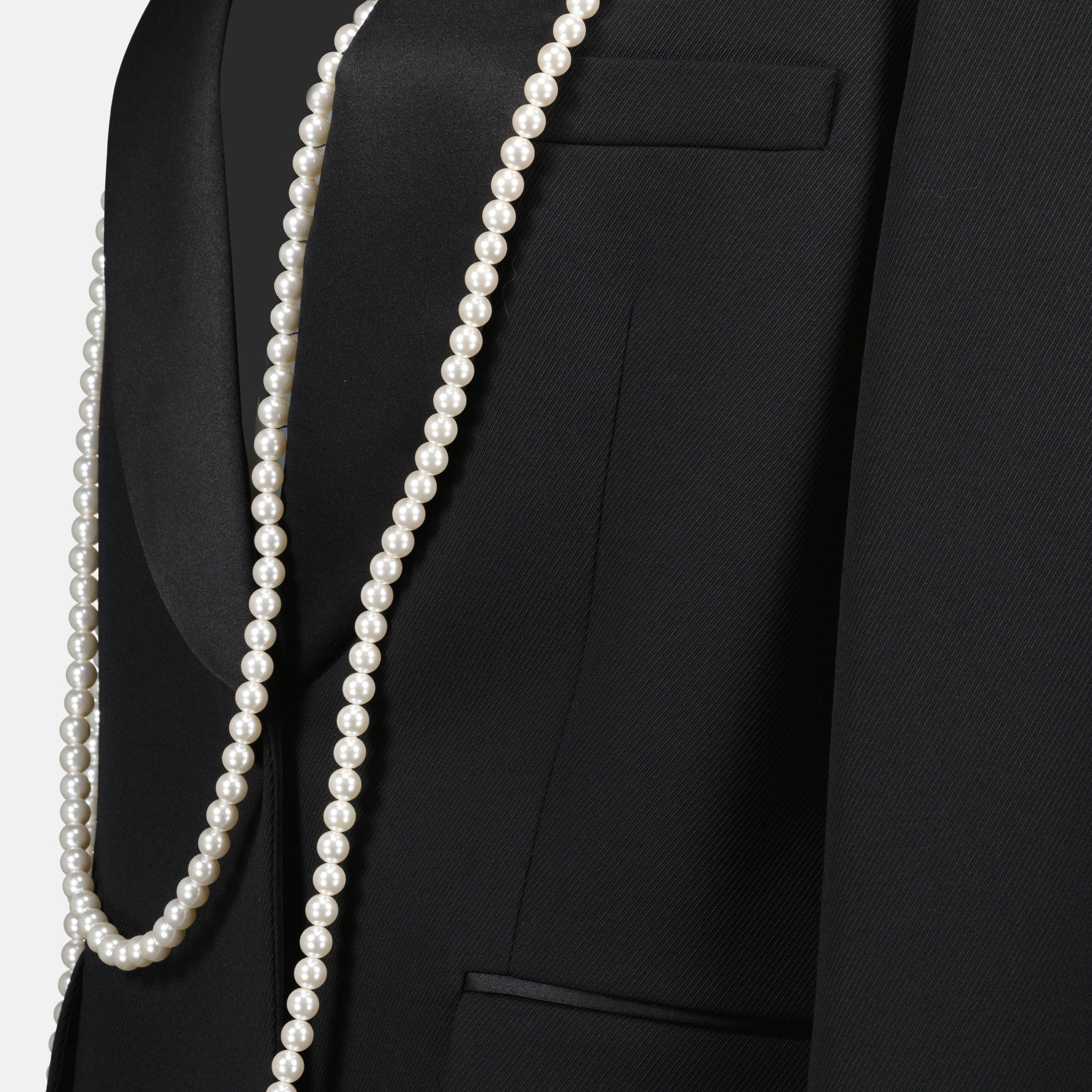 Veste blazer avec perles - 4