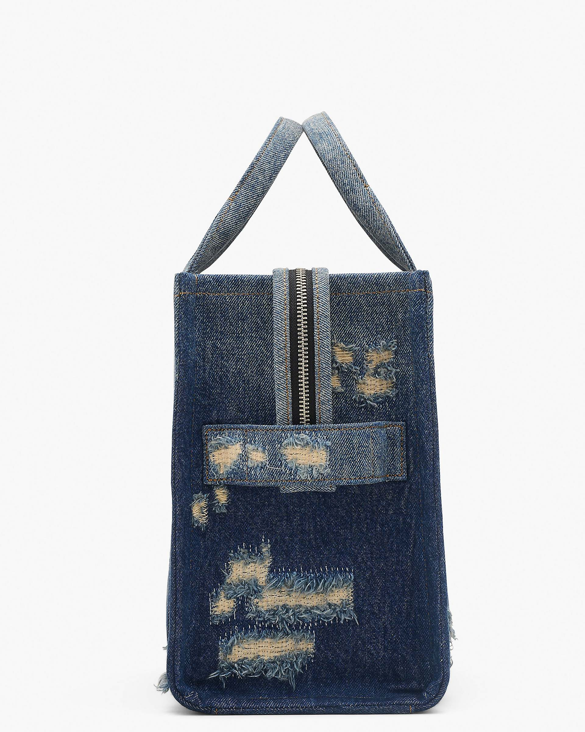 THE RIP AND REPAIR DENIM MEDIUM TOTE BAG - 6