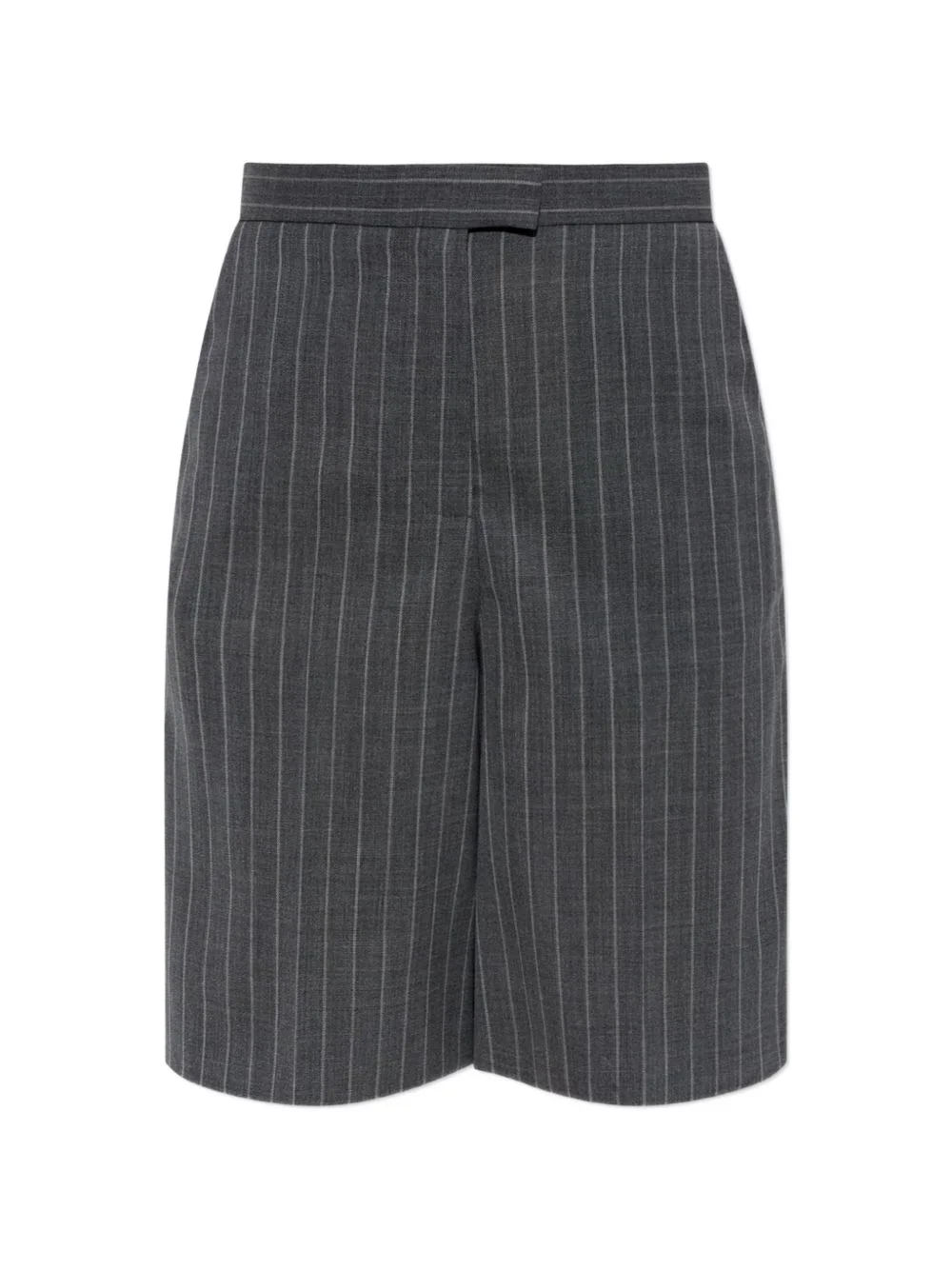 pinstripe-pattern shorts - 1