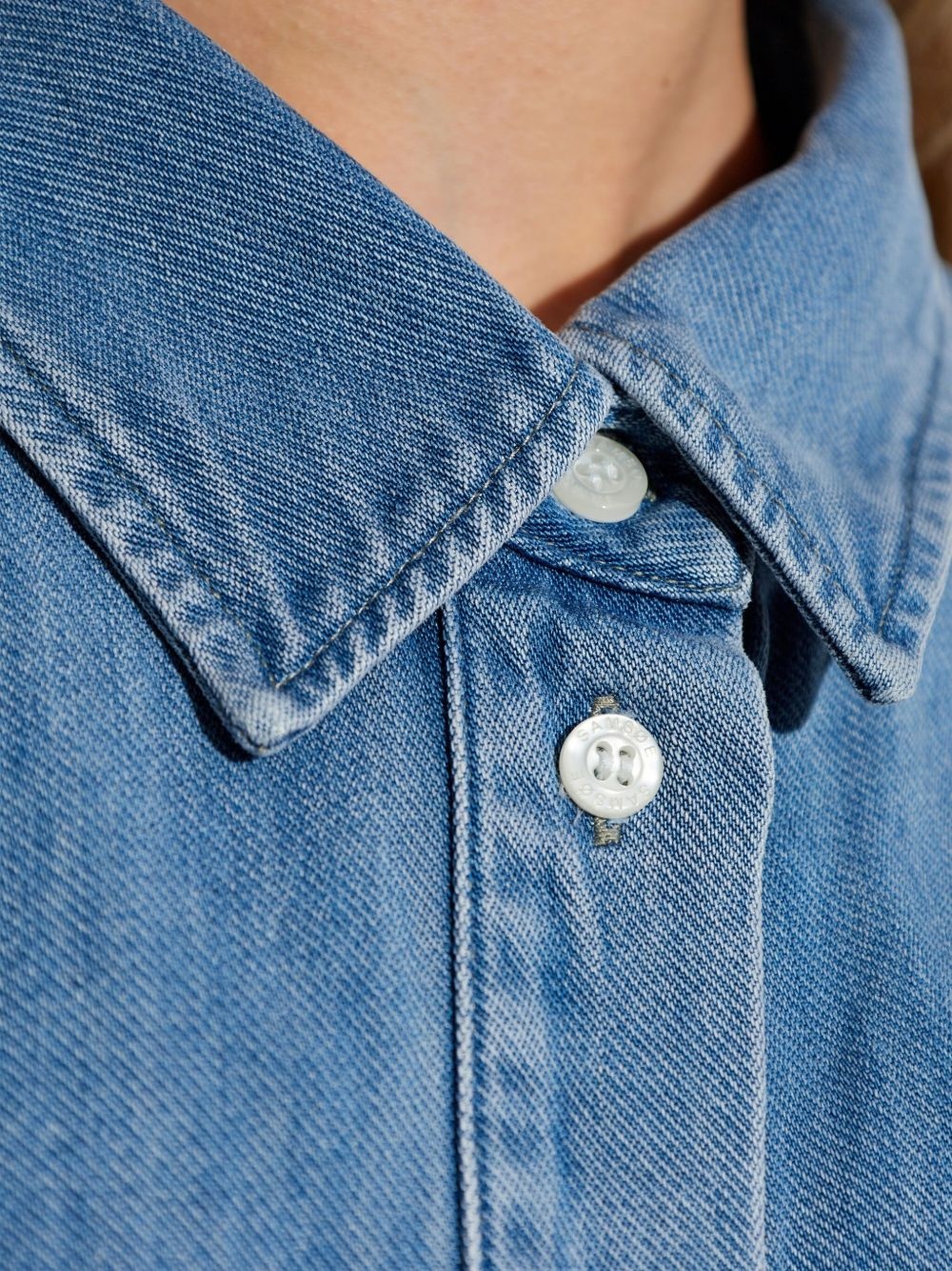 Samos denim button-up shirt - 5