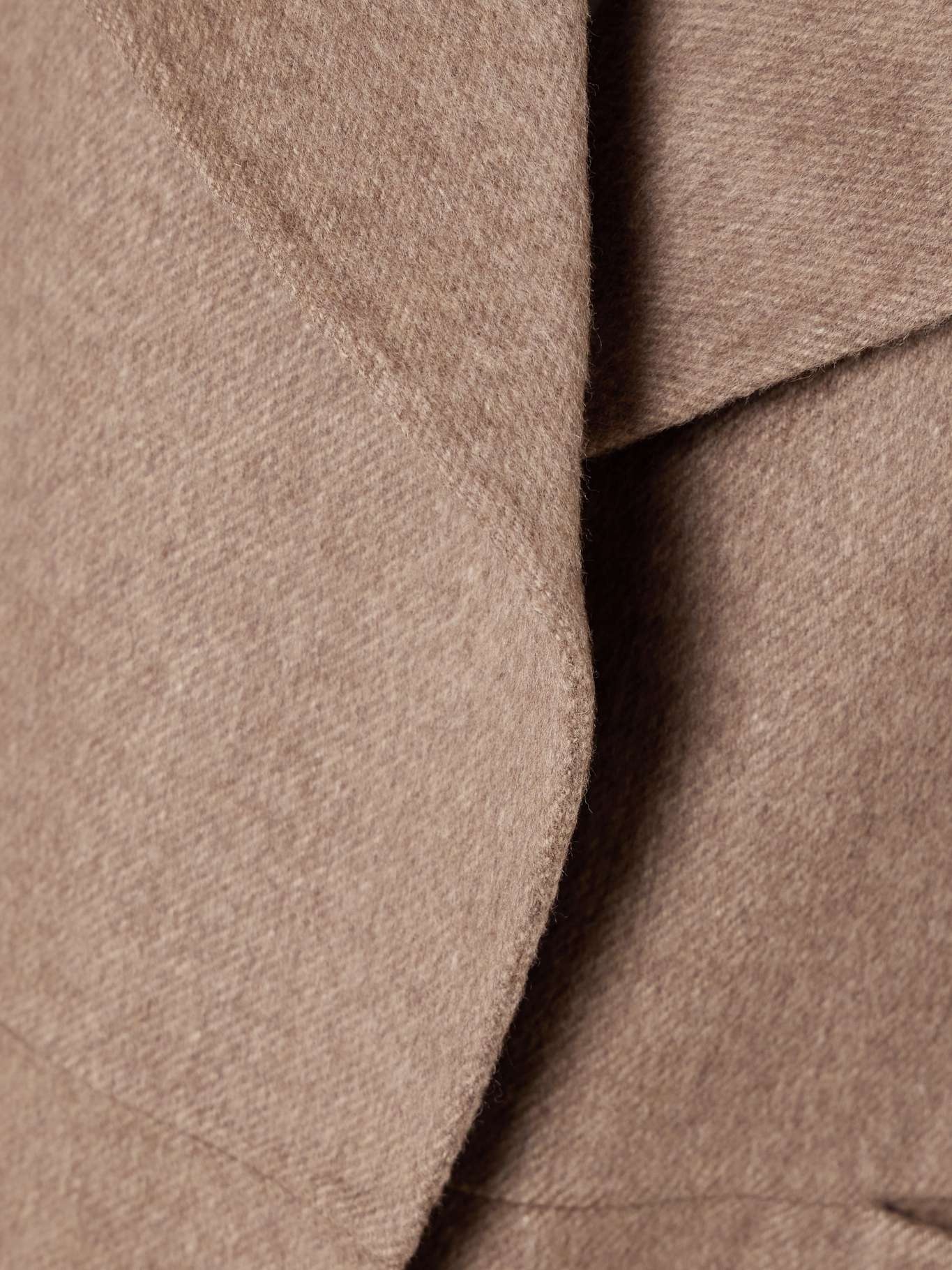 Signature wool and cashmere-blend coat Taupe - 4