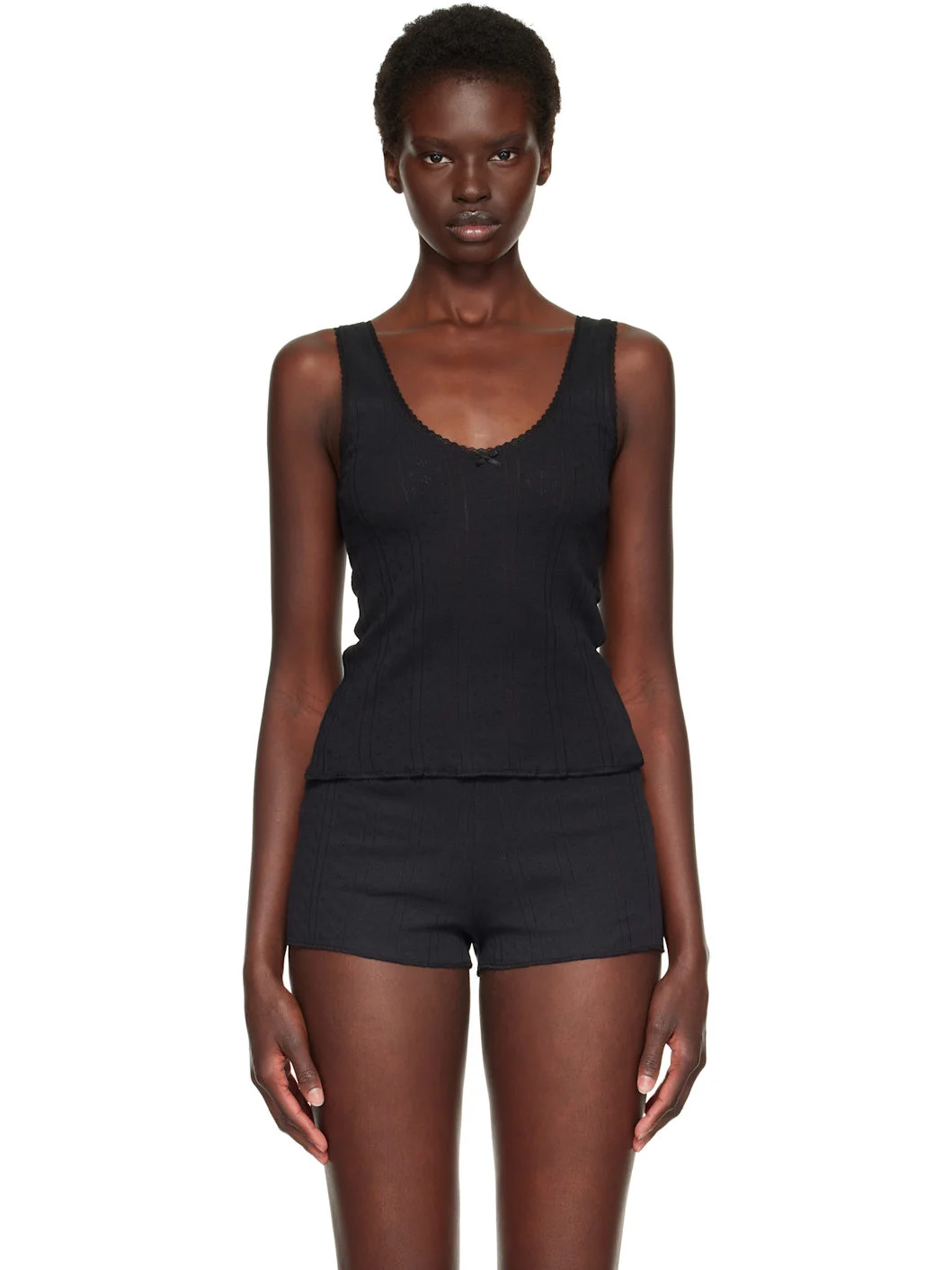 Black 'The Scoop' Tank Top - 1