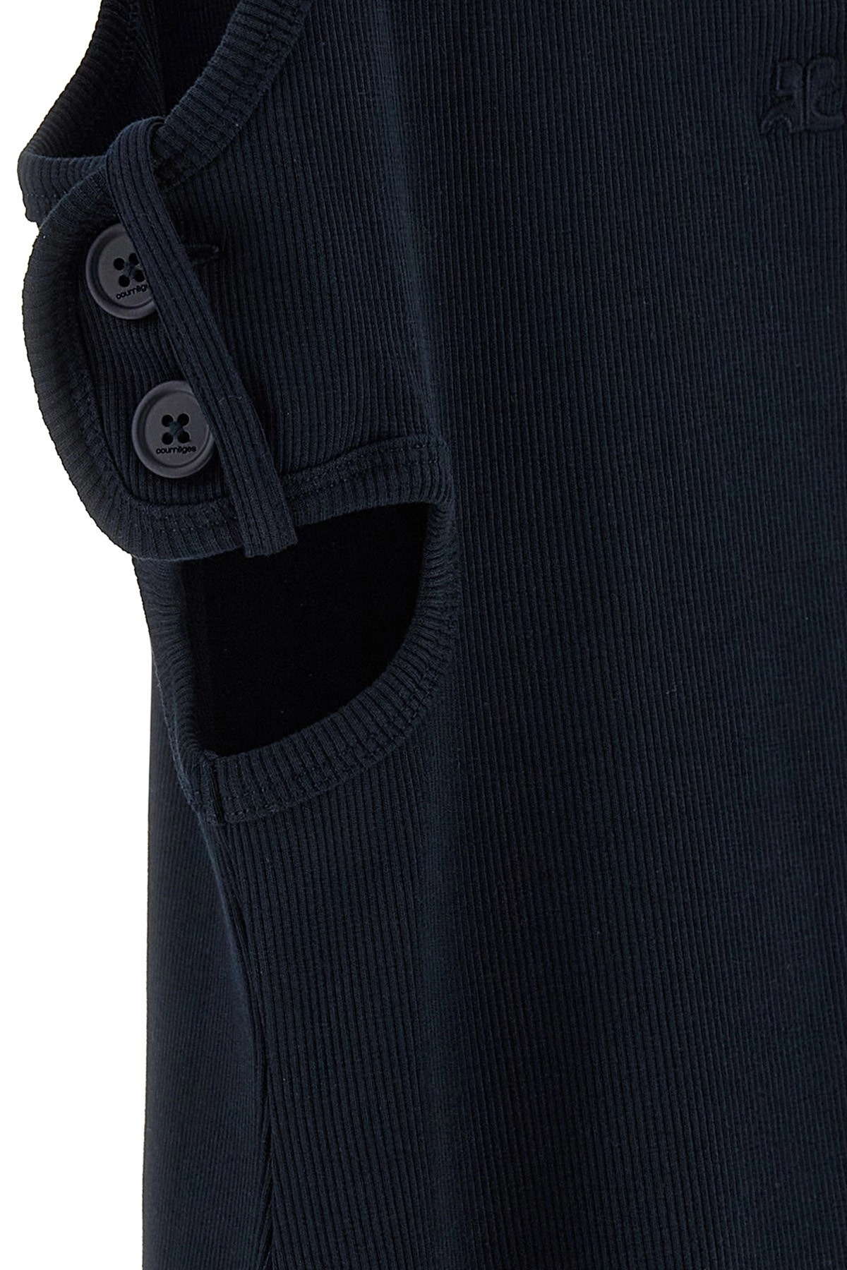 'Double Buckele 90's rib' dress - 5