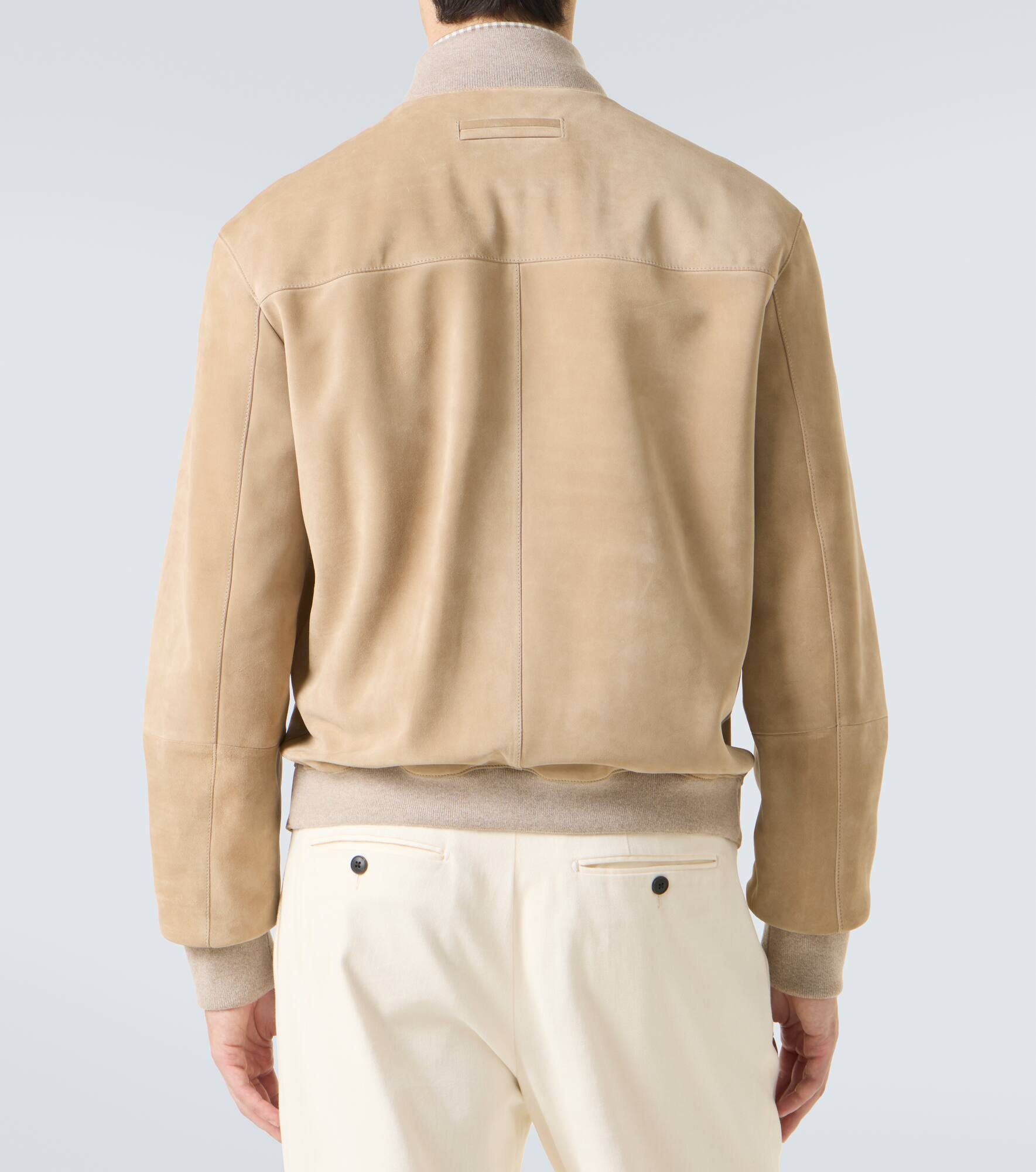 Suede blouson - 4