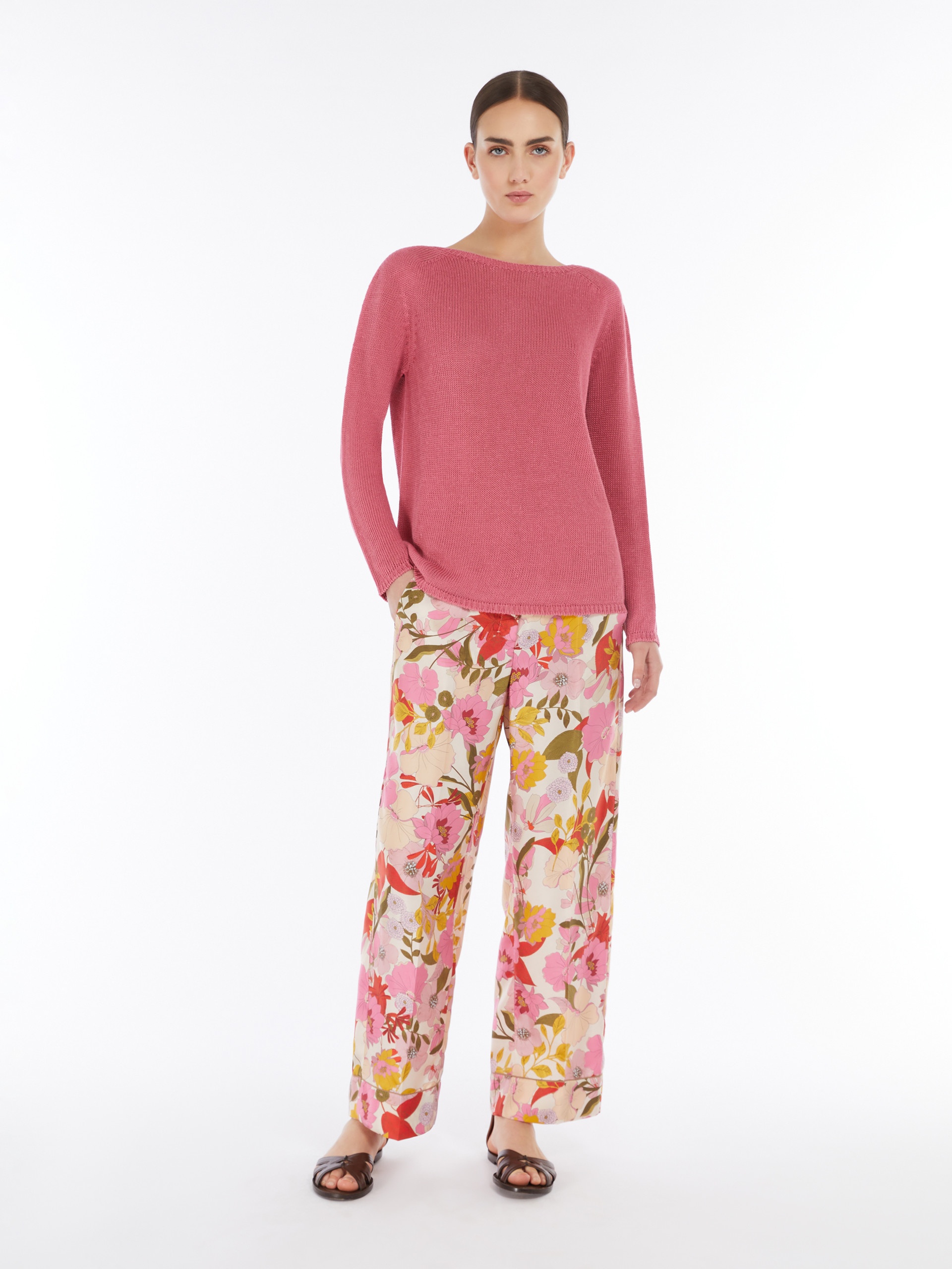 ☆'S Max Mara☆入手困難☆お洒落Twill Pajama Pants/LEDA S Max Mara LEDA Patterned twill pyjama trousers | REVERSIBLE