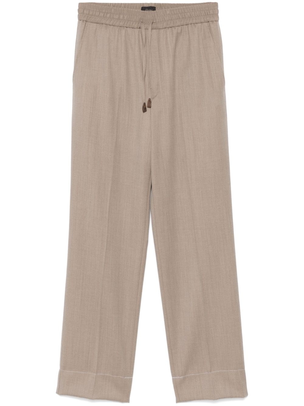 mélange-effect trousers - 2